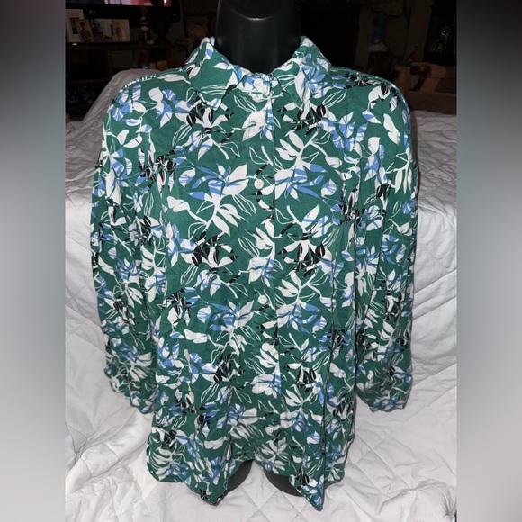 Eloquii Emerald Blouse - Picture 1 of 10